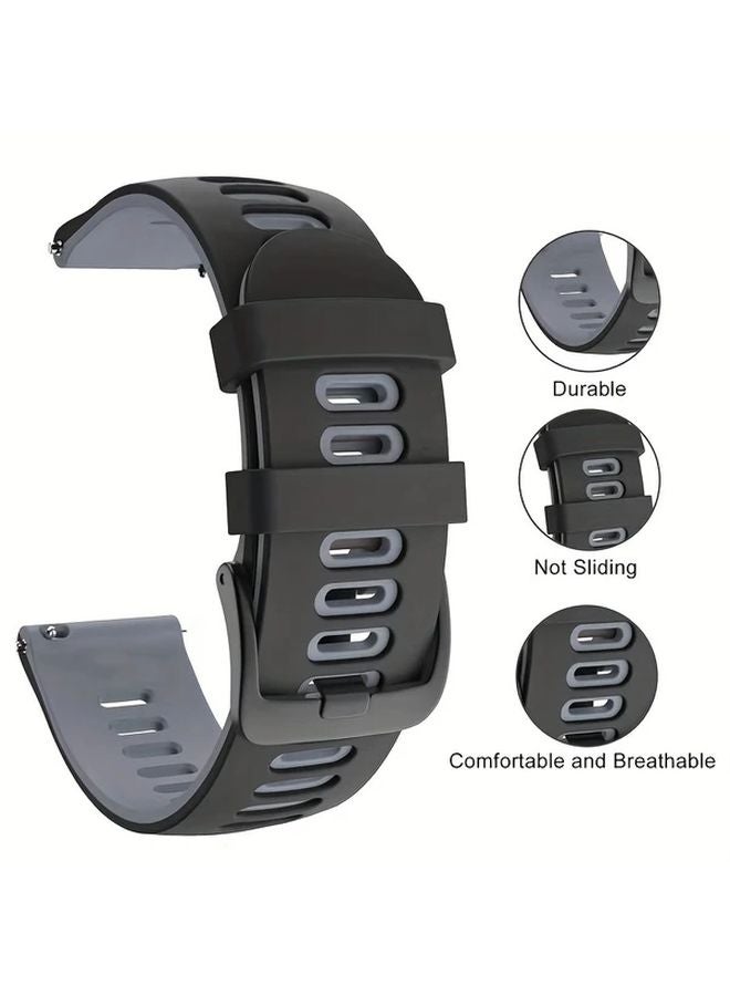 22mm Mix Color 5 Silicone Watch Strap for Huawei Amazfit Garmin Samsung Smartwatch - Image 5